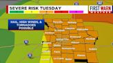 FIRST WARN WEATHER DAY: Strong to severe storms moving through midday Tuesday