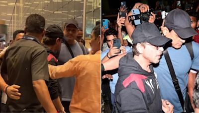 Shah Rukh Khan Gets Brutally Mobbed, Pushed At Mumbai Airport; Shocking Video Of Female Fans Screaming Goes Viral