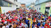 Manifestación pública en Güigüe a favor de Maduro