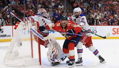 How Matthew Tkachuk got his mouth guard back, plus blame for OT penalty, more Panthers-Rangers notes
