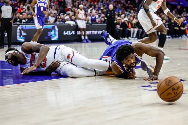 Joel Embiid powers through Bell’s palsy for 50 as Sixers smack Knicks in the head. Literally.