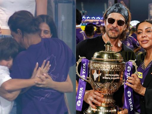 Watch: Emotional Shah Rukh Khan hugs his kids after KKR wins IPL 2024, family takes victory lap at Chennai ground