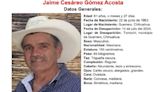 Buscan al señor Jaime Gómez de 61 años, desapareció en Tomochi