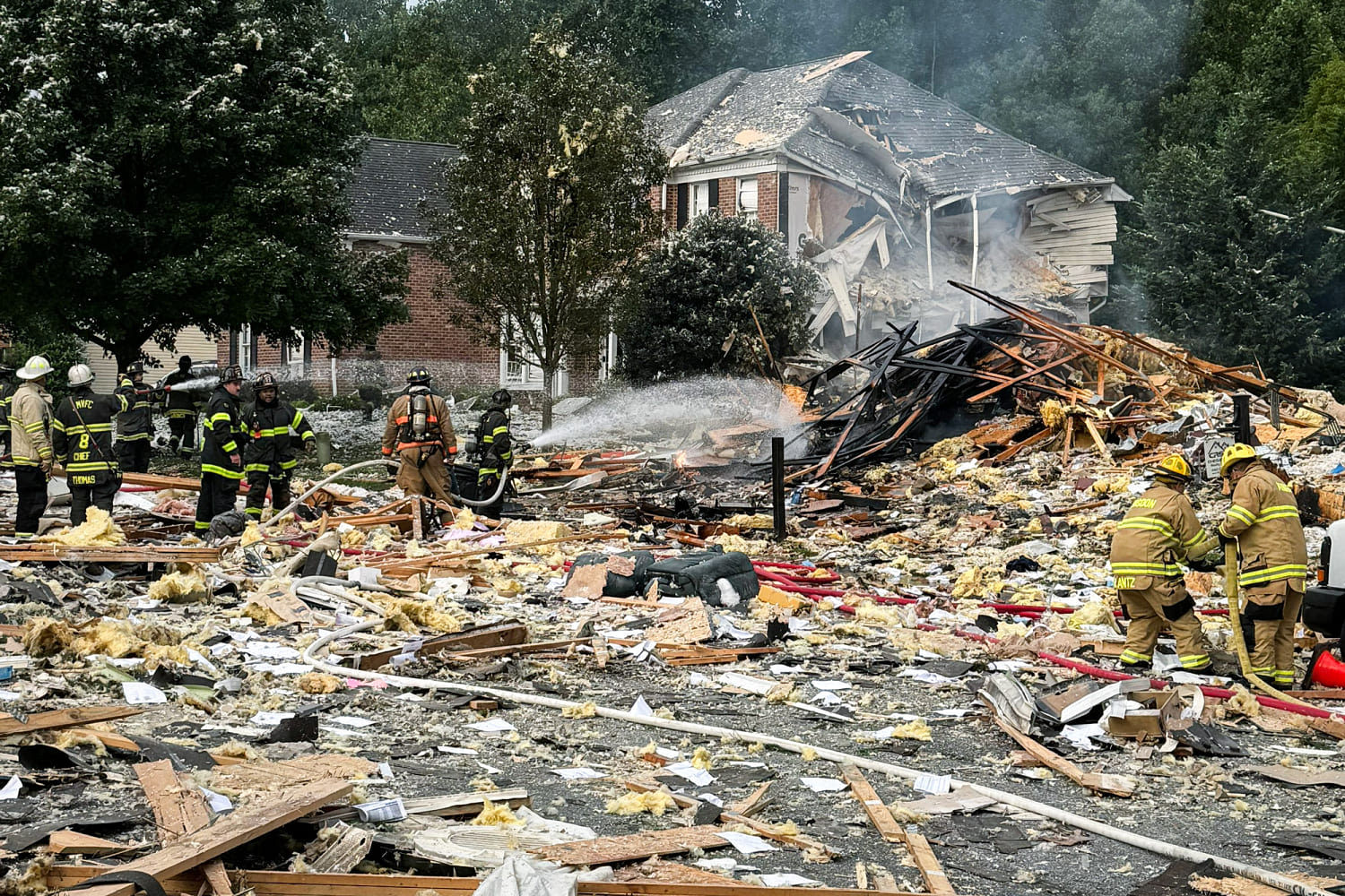 At least 2 people killed and 1 hurt in house explosion in Maryland