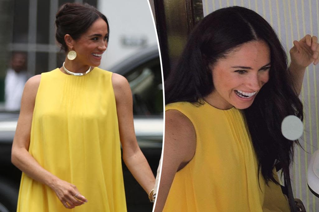 Meghan Markle rocks same dress she wore for Prince Archie’s first birthday on Mother’s Day in Nigeria