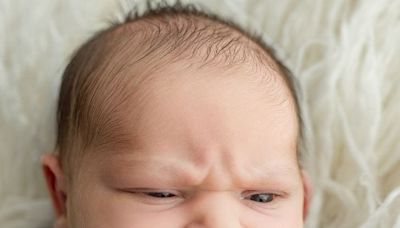 Ohio baby goes viral after making hilariously grumpy faces during newborn photoshoot