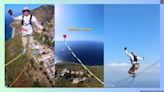 Slackliner walks across Italy’s Strait of Messina on the world’s longest slackline, fails to set new world record