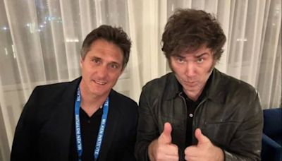 La foto de Milei y Guillermo Barros Schelotto en Estados Unidos