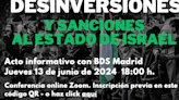 Paremos el Genocidio en Gaza. Acto informativo con BDS Madrid – Nodo50