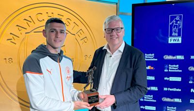 Phil Foden promises ‘more still to come’ after being named Footballer of the Year