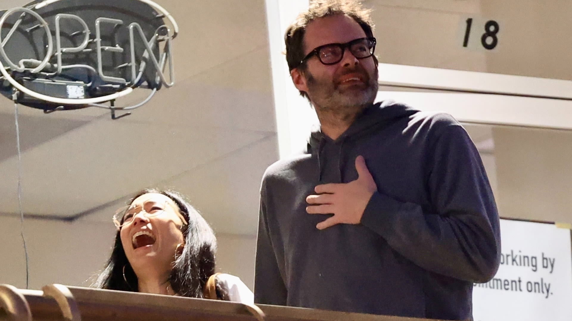 Ali Wong and boyfriend Bill Hader seen laughing on date night during rare outing