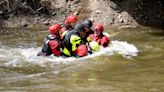 Firefighters from Massillon, Jackson & Wooster townships practice water rescue training