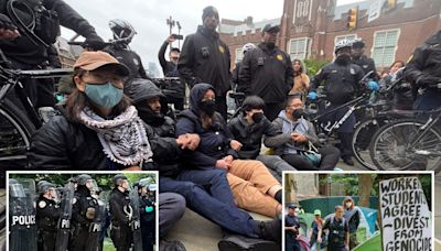 Cops in riot gear storm anti-Israel ‘tent city’ on UPenn campus