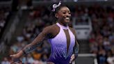 Simone Biles wows on vault while surging to the lead at the U.S. gymnastics championships