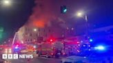 Smoke billows from New Zealand hostel fire