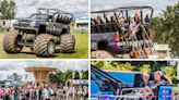 Pictures as families have fun in the sun at Barnard Castle monster truck show