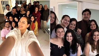 Inside Sonakshi Sinha-Zaheer Iqbal’s family get-together with Shatrughan Sinha: Bride-to-be glows, dad Shatrughan looks elated. See pics