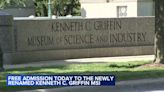 New signs put up for renamed Kenneth C. Griffin Museum of Science and Industry