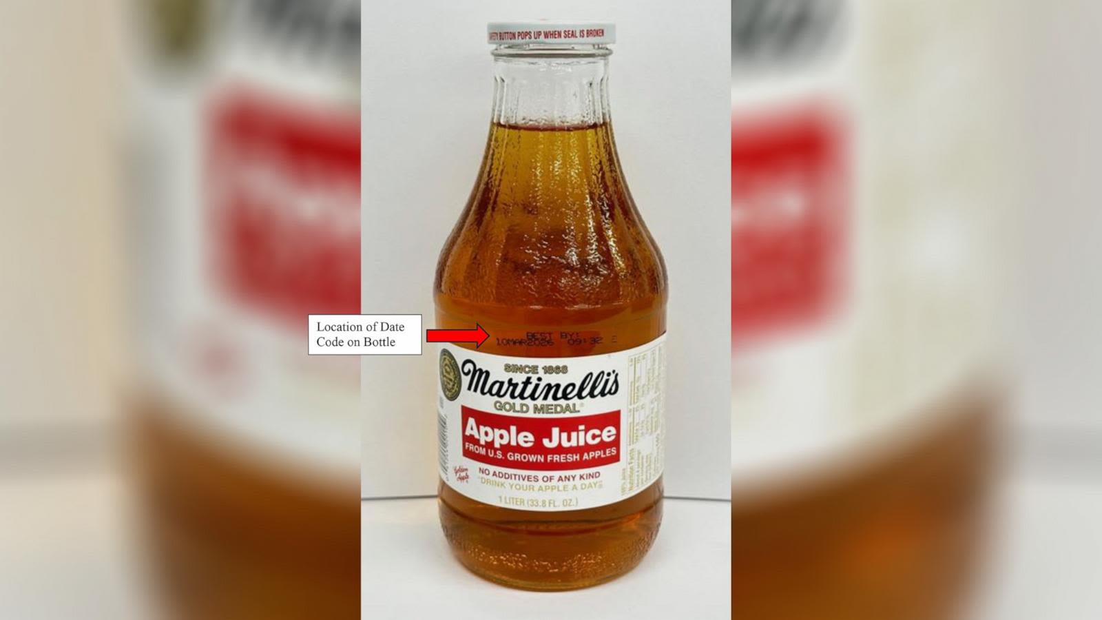 Martinelli's apple juice recalled over high arsenic levels, sold at Whole Foods, Kroger and more