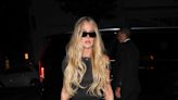 Khloé Kardashian Went Braless in a Sheer LBD and Black Tights