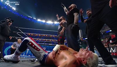 The Bloodline Takes Out Kevin Owens, Slams Cody Rhodes Through Broadcast Table On WWE SmackDown