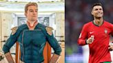 Cristiano Ronaldo es comparado con Homelander y el actor que lo interpreta tiene una inesperada reacción