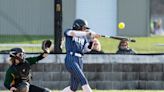 Which Greater Cincinnati softball players ended the season atop the statistical leaderboard?