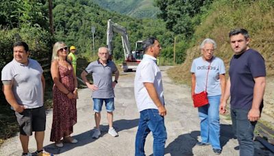 Arranca la reforma de la carretera a Parana, en Lena, con 300.000 euros