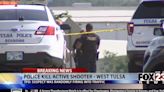 Tulsa Police say a suspect is dead after shooting at traffic