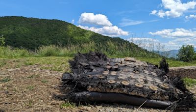 Space debris from SpaceX Dragon capsule crashed in the North Carolina mountains. I had to go see it (video)