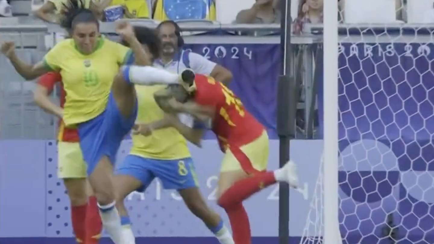 Marta in Tears After Receiving a Red Card in the Olympics