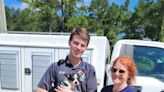 Tiny Tim, an 8-month-old stray puppy, rescued from Clay County resident’s AC unit