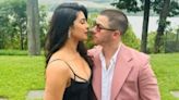 Priyanka Chopra stuns in black dress, Nick Jonas rocks pink suit at family friend's wedding. See pics