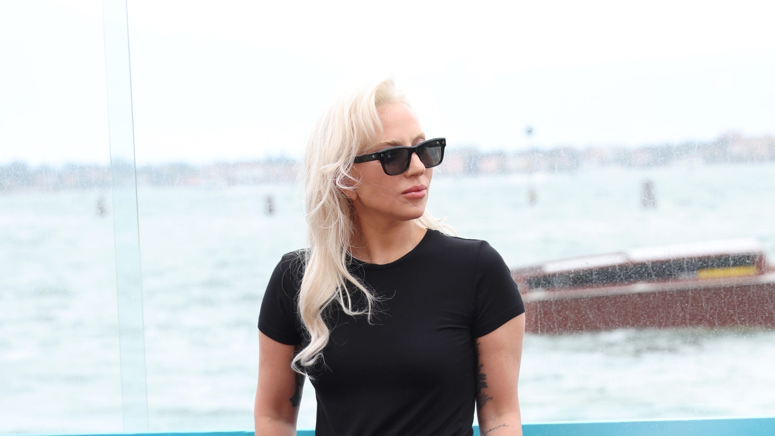 Lady Gaga Offers a Monochromatic Take on Business Casual