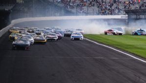 William Byron exits Brickyard 400 after hard Stage 2 wreck