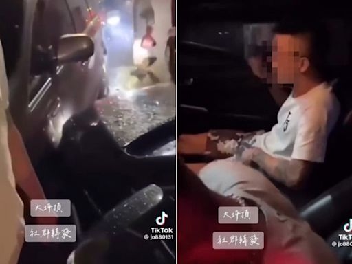 高雄看廟會熱鬧疑吸喪屍菸彈 撞車遭包圍！2人遭警逮 - 社會