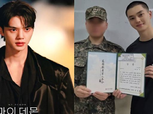 My Demon's Song Kang receives certificate for excellent performance during military training; See PIC