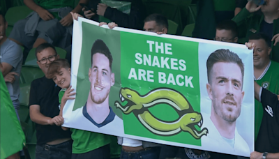 Why Ireland fans booed 'snakes' Declan Rice & Jack Grealish during England match