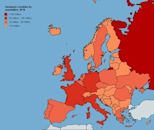 Area and population of European countries