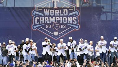 Biden hosts World Series champion Texas Rangers at the White House, says they 'embody resilience'