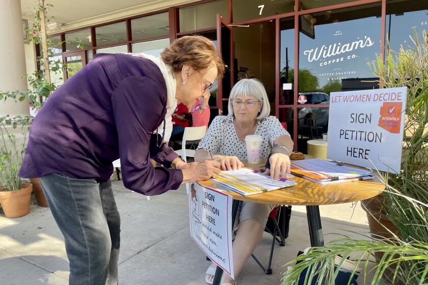 Column: Will abortion rights boost Biden and fellow Democrats? Arizona offers a test case