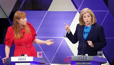 BBC election debate - live: Penny Mordaunt and Angela Rayner in fiery clash over tax at 7-way party TV debate