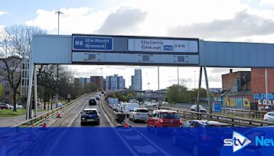 Rush-hour delays of 30 minutes after car crash on M8
