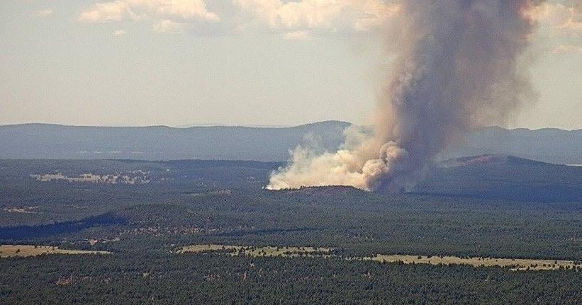 Crews begin battling 100-acre Bravo Fire on Camp Navajo west of Flagstaff