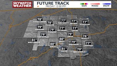 A few clouds and below normal temps continue -Chris