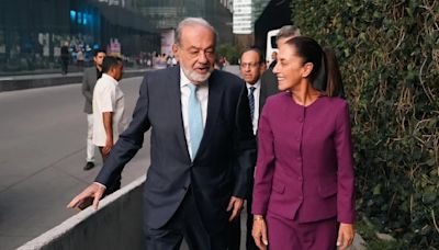 Cómo es la relación entre Claudia Sheinbaum y Carlos Slim, el empresario más rico del país