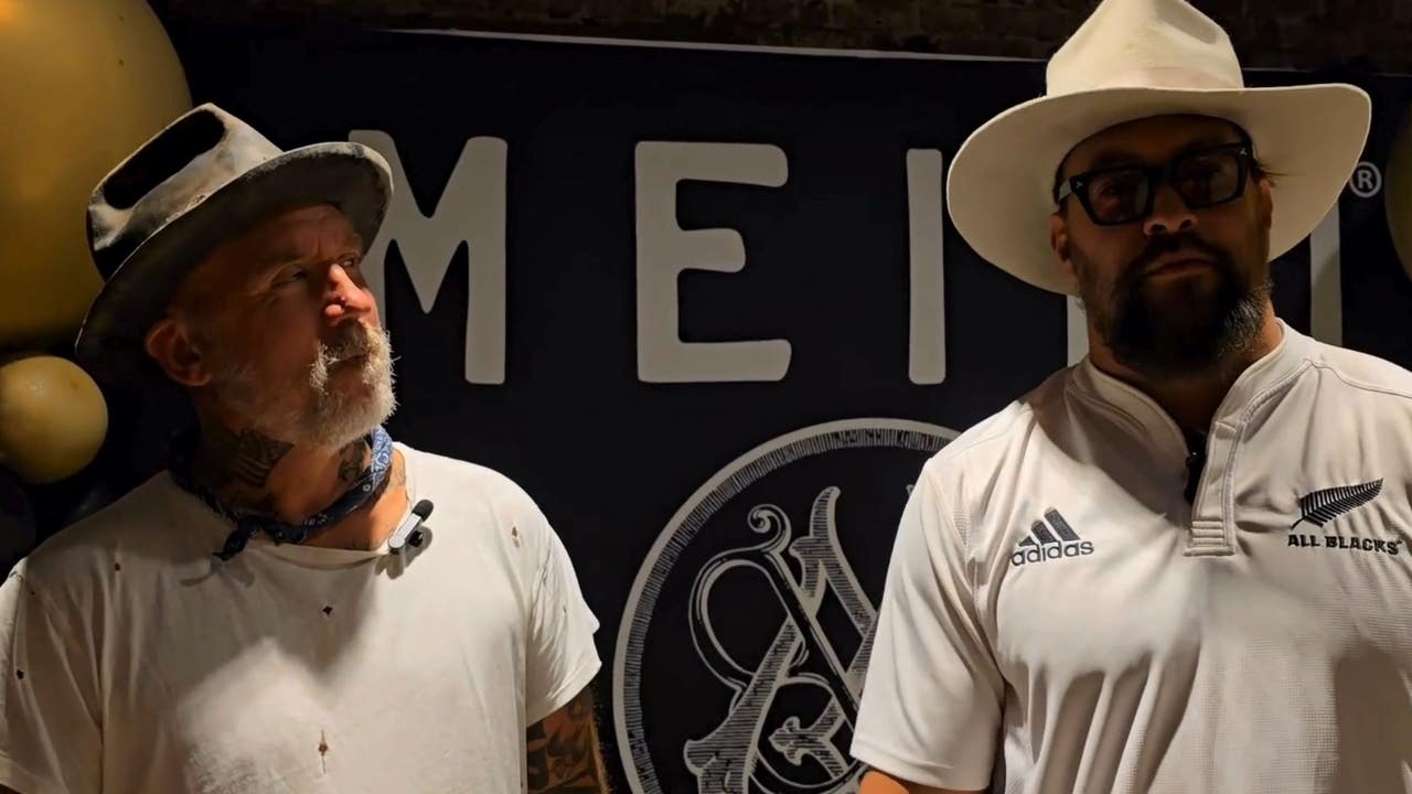 Jason Momoa, Blaine Halvorson stop in metro Atlanta to promote vodka brand