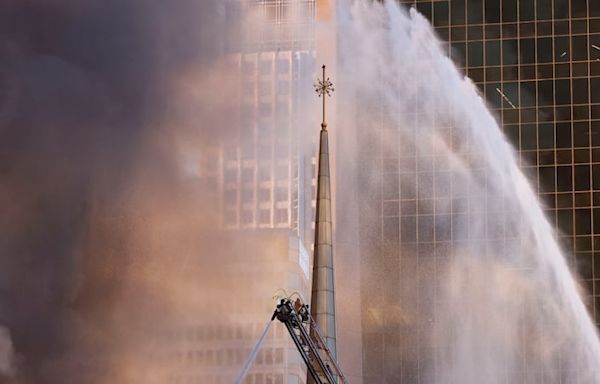 A fire just destroyed a historic church building in Dallas