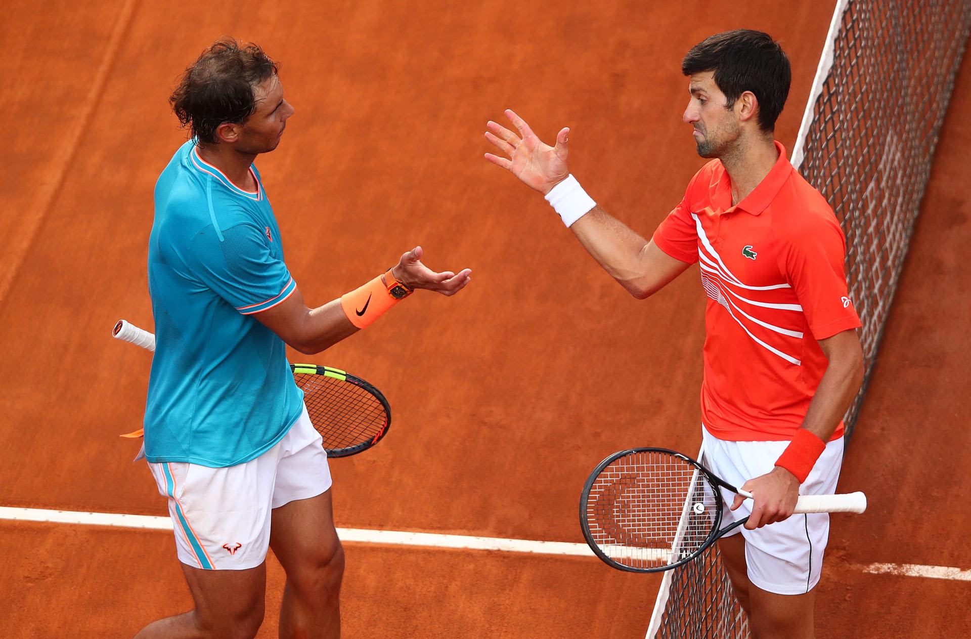 Novak Djokovic could cross Rafael Nadal only in the Rome final