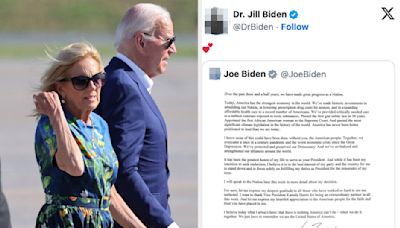 ... Cancelling His Re-Election Bid": People Can't Get Over Jill Biden's Tweet After Joe Biden Dropped Out...